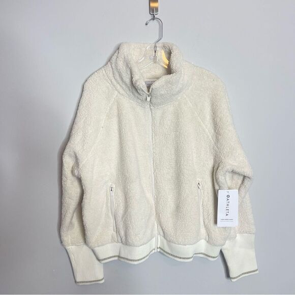 Athlete Tagga Sherpa Jacket in Natural White NWT XL - Picture 8 of 10